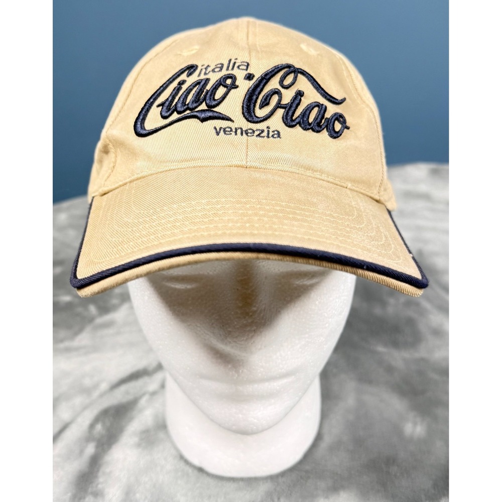 Ciao Ciao Venezia Italia Hat Adjustable Tan Baseball Cap Souvenir